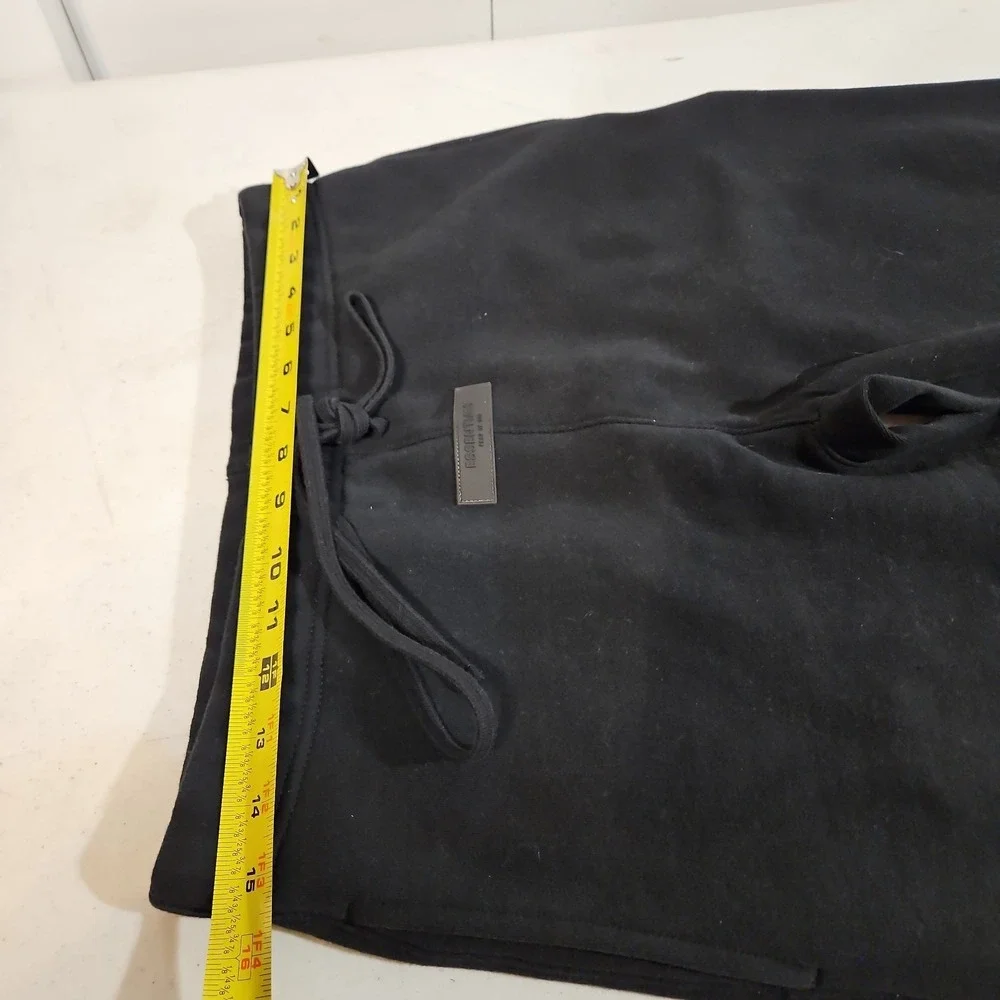 Fear of God Essentials Sweatpants Mens Small Black Fleece Jogger Logo Pants(1798